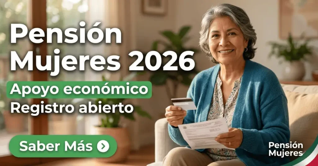 👩‍🦳 PENSIÓN MUJERES BIENESTAR 2026: REQUISITOS, REGISTRO Y CUÁNTO DINERO DAN